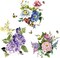 3-Piece Peony Wall Decals – Vinyl Floral Stickers for Living Room, Bedroom & Girls’ Room